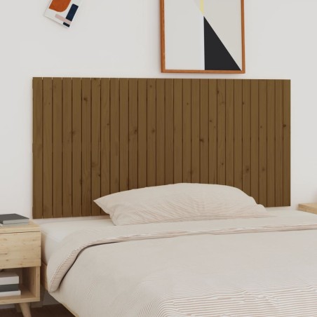 vidaXL Testiera da Parete Miele 185x3x90 cm in Legno Massello di Pino