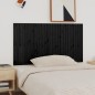 vidaXL Testiera da Parete Nera 166x3x90 cm in Legno Massello di Pino vidaXL Testiera da Parete Nera 166x3x90 cm in Legno Massello di Pino