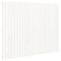vidaXL Testiera da Parete Bianca 146,5x3x110 cm Legno Massello di Pino
