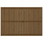 vidaXL Testiera da Parete Miele 159,5x3x110 cm Legno Massello di Pino