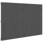 vidaXL Testiera da Parete Grigia 166x3x110 cm Legno Massello di Pino