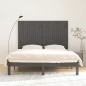 vidaXL Testiera da Parete Grigia 166x3x110 cm Legno Massello di Pino