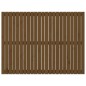 vidaXL Testiera da Parete Miele 146,5x3x110 cm Legno Massello di Pino vidaXL Testiera da Parete Miele 146,5x3x110 cm Legno Massello di Pino