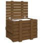 vidaXL Contenitore Portaoggetti Miele 58x40,5x42cm Legno Massello Pino vidaXL Contenitore Portaoggetti Miele 58x40,5x42cm Legno Massello Pino