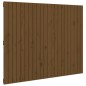 vidaXL Testiera da Parete Miele 140x3x110 cm in Legno Massello di Pino vidaXL Testiera da Parete Miele 140x3x110 cm in Legno Massello di Pino