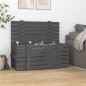 vidaXL Contenitore Portaoggetti Grigio 91x40,5x42 cm Massello di Pino vidaXL Contenitore Portaoggetti Grigio 91x40,5x42 cm Massello di Pino