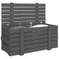 vidaXL Contenitore Portaoggetti Grigio 91x40,5x42 cm Massello di Pino vidaXL Contenitore Portaoggetti Grigio 91x40,5x42 cm Massello di Pino