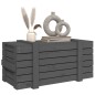 vidaXL Contenitore Portaoggetti Grigio 91x40,5x42 cm Massello di Pino vidaXL Contenitore Portaoggetti Grigio 91x40,5x42 cm Massello di Pino