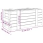 vidaXL Contenitore Portaoggetti Grigio 91x40,5x42 cm Massello di Pino vidaXL Contenitore Portaoggetti Grigio 91x40,5x42 cm Massello di Pino
