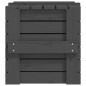 vidaXL Contenitore Portaoggetti Grigio 58x40,5x42 cm Massello di Pino vidaXL Contenitore Portaoggetti Grigio 58x40,5x42 cm Massello di Pino