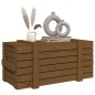 vidaXL Contenitore Portaoggetti Miele 91x40,5x42cm Legno Massello Pino vidaXL Contenitore Portaoggetti Miele 91x40,5x42cm Legno Massello Pino