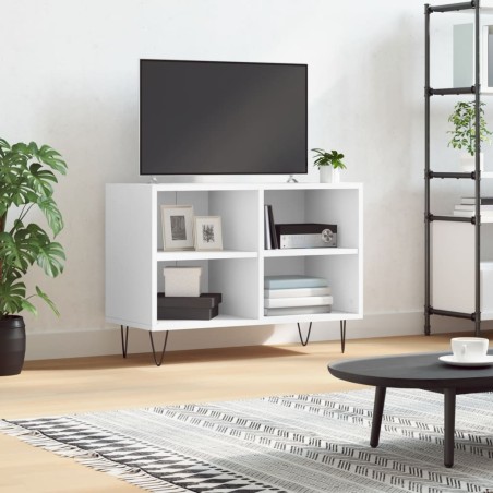vidaXL Mobile Porta TV Bianco 69,5x30x50 cm in Legno Multistrato