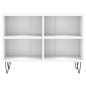 vidaXL Mobile Porta TV Bianco 69,5x30x50 cm in Legno Multistrato vidaXL Mobile Porta TV Bianco 69,5x30x50 cm in Legno Multistrato