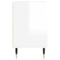 vidaXL Mobile Porta TV Bianco Lucido 69,5x30x50cm in Legno Multistrato vidaXL Mobile Porta TV Bianco Lucido 69,5x30x50cm in Legno Multistrato