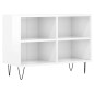 vidaXL Mobile Porta TV Bianco Lucido 69,5x30x50cm in Legno Multistrato vidaXL Mobile Porta TV Bianco Lucido 69,5x30x50cm in Legno Multistrato