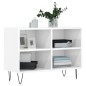 vidaXL Mobile Porta TV Bianco Lucido 69,5x30x50cm in Legno Multistrato vidaXL Mobile Porta TV Bianco Lucido 69,5x30x50cm in Legno Multistrato