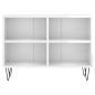 vidaXL Mobile Porta TV Bianco Lucido 69,5x30x50cm in Legno Multistrato vidaXL Mobile Porta TV Bianco Lucido 69,5x30x50cm in Legno Multistrato