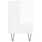 vidaXL Mobile Porta TV Bianco Lucido 69,5x30x50cm in Legno Multistrato vidaXL Mobile Porta TV Bianco Lucido 69,5x30x50cm in Legno Multistrato