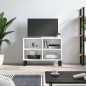 vidaXL Mobile Porta TV Bianco Lucido 69,5x30x50cm in Legno Multistrato vidaXL Mobile Porta TV Bianco Lucido 69,5x30x50cm in Legno Multistrato