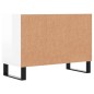 vidaXL Mobile Porta TV Bianco Lucido 69,5x30x50cm in Legno Multistrato vidaXL Mobile Porta TV Bianco Lucido 69,5x30x50cm in Legno Multistrato