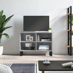 vidaXL Mobile Porta TV Grigio Sonoma 69,5x30x50cm in Legno Multistrato
