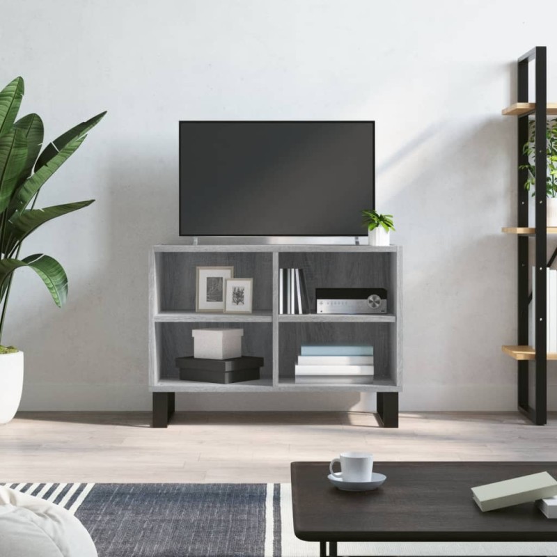 vidaXL Mobile Porta TV Grigio Sonoma 69,5x30x50cm in Legno Multistrato vidaXL Mobile Porta TV Grigio Sonoma 69,5x30x50cm in Legno Multistrato