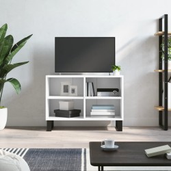 vidaXL Mobile Porta TV Bianco 69,5x30x50 cm in Legno Multistrato