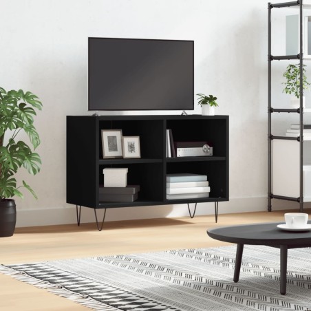 vidaXL Mobile Porta TV Nero 69,5x30x50 cm in Legno Multistrato