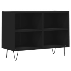 vidaXL Mobile Porta TV Nero 69,5x30x50 cm in Legno Multistrato