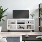vidaXL Mobile Porta TV Bianco Lucido 103,5x30x50 cm Legno Multistrato vidaXL Mobile Porta TV Bianco Lucido 103,5x30x50 cm Legno Multistrato