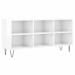 vidaXL Mobile Porta TV Bianco Lucido 103,5x30x50 cm Legno Multistrato