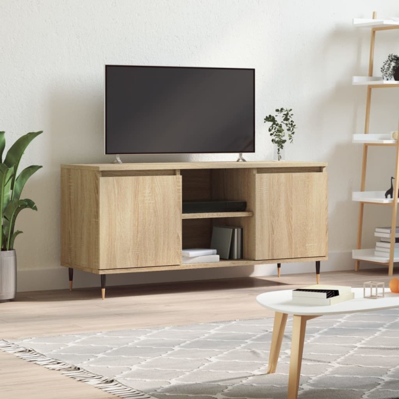 vidaXL Mobile Porta TV Rovere Sonoma 104x35x50 cm in Legno Multistrato vidaXL Mobile Porta TV Rovere Sonoma 104x35x50 cm in Legno Multistrato