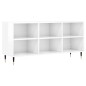 vidaXL Mobile Porta TV Bianco Lucido 103,5x30x50 cm Legno Multistrato