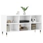 vidaXL Mobile Porta TV Bianco Lucido 103,5x30x50 cm Legno Multistrato