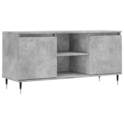 vidaXL Mobile Porta TV Grigio Cemento 104x35x50cm in Legno Multistrato