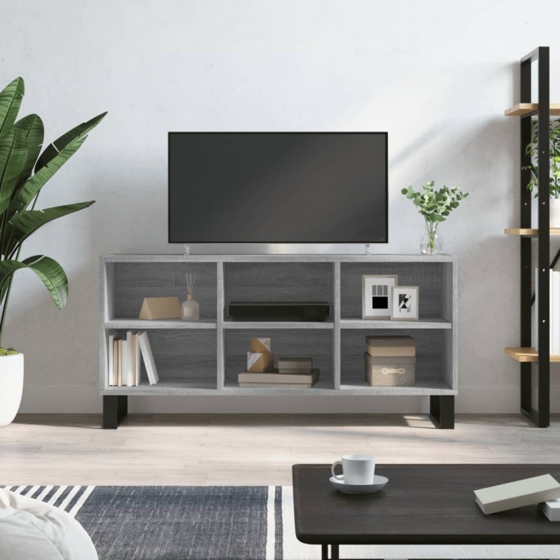 vidaXL Mobile TV Grigio Sonoma 103,5x30x50 cm in Legno Multistrato vidaXL Mobile TV Grigio Sonoma 103,5x30x50 cm in Legno Multistrato