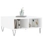 vidaXL Tavolino da Salotto Bianco Lucido 60x60x30 cm Legno Multistrato