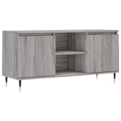 vidaXL Mobile Porta TV Grigio Sonoma 104x35x50 cm in Legno Multistrato