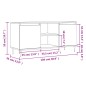 vidaXL Mobile Porta TV Bianco 104x35x50 cm in Legno Multistrato vidaXL Mobile Porta TV Bianco 104x35x50 cm in Legno Multistrato