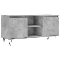 vidaXL Mobile Porta TV Grigio Cemento 104x35x50cm in Legno Multistrato