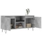 vidaXL Mobile Porta TV Grigio Cemento 104x35x50cm in Legno Multistrato vidaXL Mobile Porta TV Grigio Cemento 104x35x50cm in Legno Multistrato