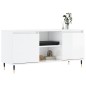 vidaXL Mobile Porta TV Bianco Lucido 104x35x50 cm in Legno Multistrato vidaXL Mobile Porta TV Bianco Lucido 104x35x50 cm in Legno Multistrato