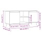 vidaXL Mobile Porta TV Bianco Lucido 104x35x50 cm in Legno Multistrato vidaXL Mobile Porta TV Bianco Lucido 104x35x50 cm in Legno Multistrato