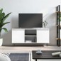 vidaXL Mobile Porta TV Bianco Lucido 104x35x50 cm in Legno Multistrato vidaXL Mobile Porta TV Bianco Lucido 104x35x50 cm in Legno Multistrato
