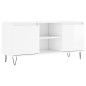 vidaXL Mobile Porta TV Bianco Lucido 104x35x50 cm in Legno Multistrato vidaXL Mobile Porta TV Bianco Lucido 104x35x50 cm in Legno Multistrato