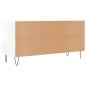 vidaXL Mobile Porta TV Bianco Lucido 104x35x50 cm in Legno Multistrato vidaXL Mobile Porta TV Bianco Lucido 104x35x50 cm in Legno Multistrato