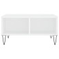 vidaXL Tavolino da Salotto Bianco 60x60x30 cm in Legno Multistrato