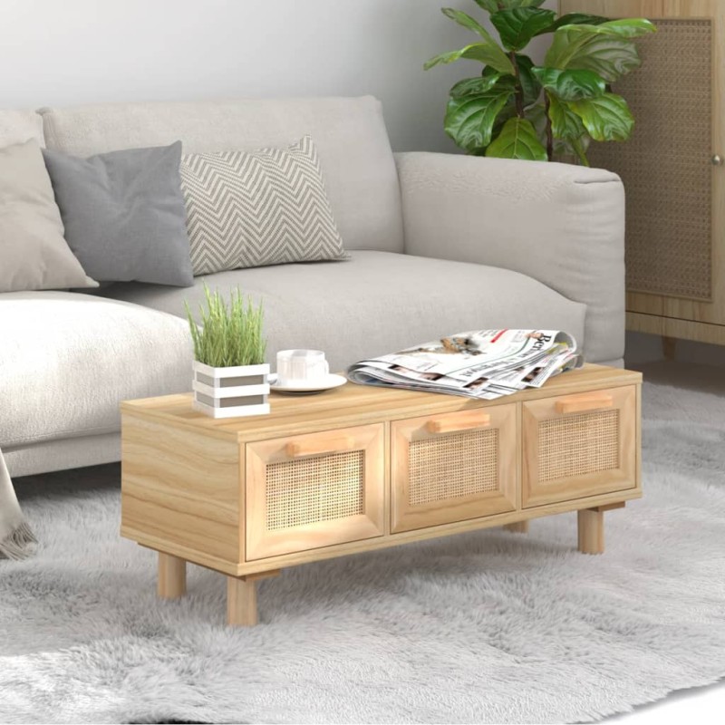 Tavolino Marrone 80x40x30 cm Legno Multistrato e Massello Pino Tavolino Marrone 80x40x30 cm Legno Multistrato e Massello Pino
