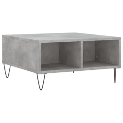 vidaXL Tavolino da Salotto Grigio Cemento 60x60x30cm Legno Multistrato