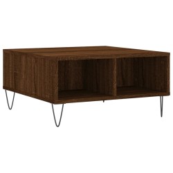 vidaXL Tavolino da Salotto Rovere Marrone 60x60x30cm Legno Multistrato